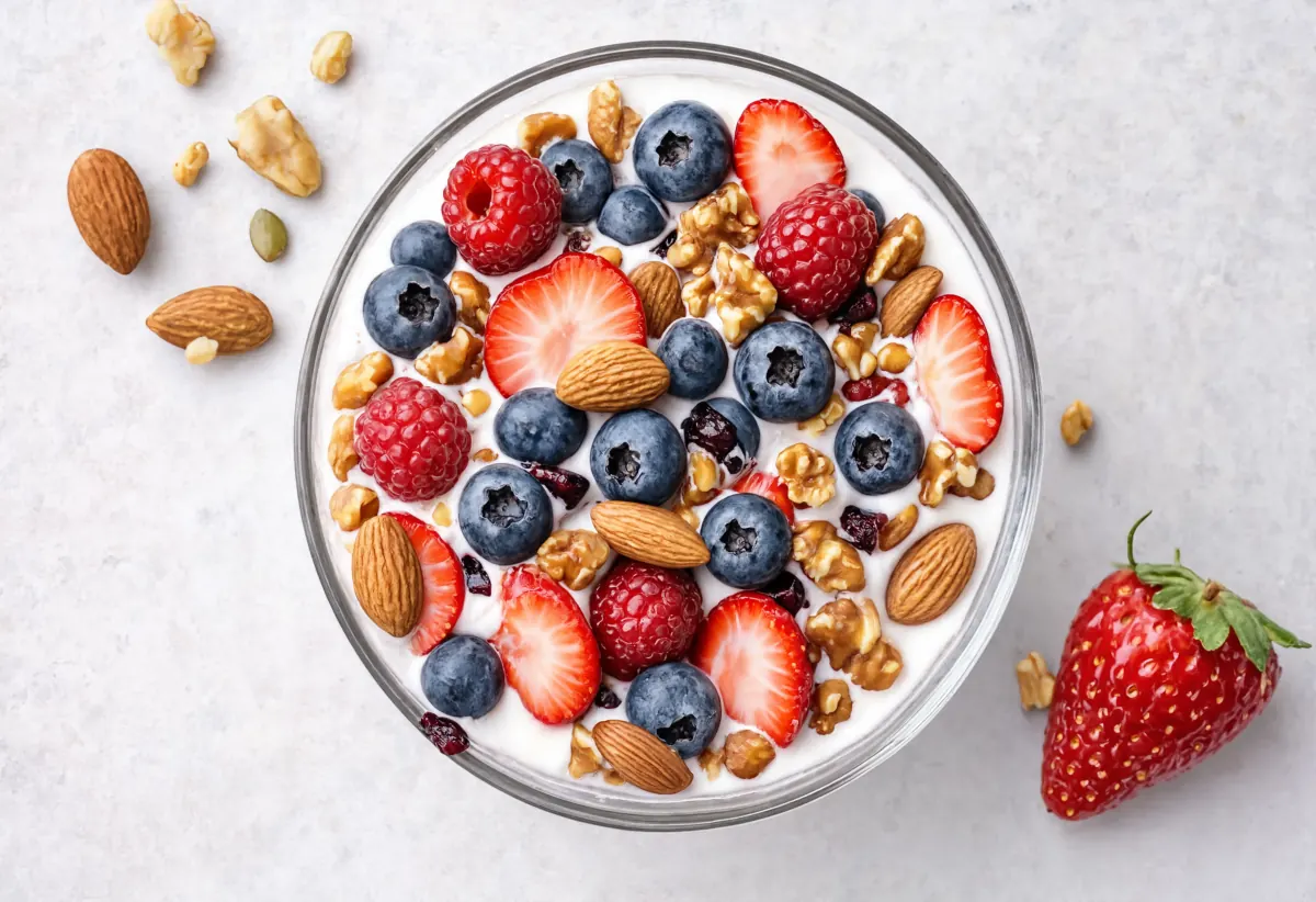 Joghurt mit frischen Beeren – leichter Snack-Vorschlag zwischendurch